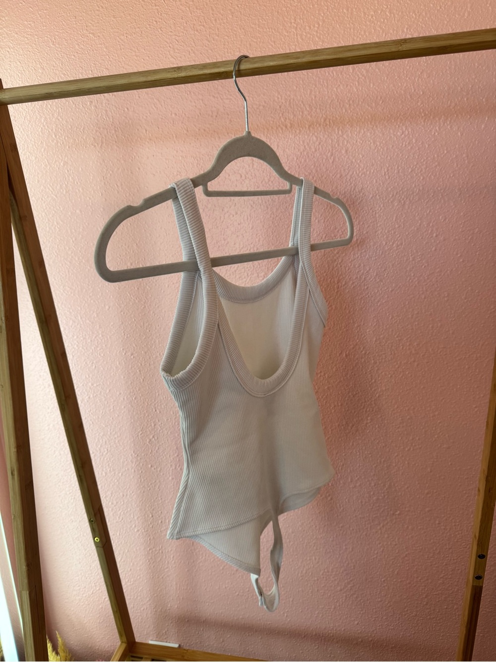 Universal Thread White Ribbed Tank Bodysuit - Picture 2 of 2